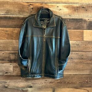 Tommy Bahama Vintage Leather Jacket.